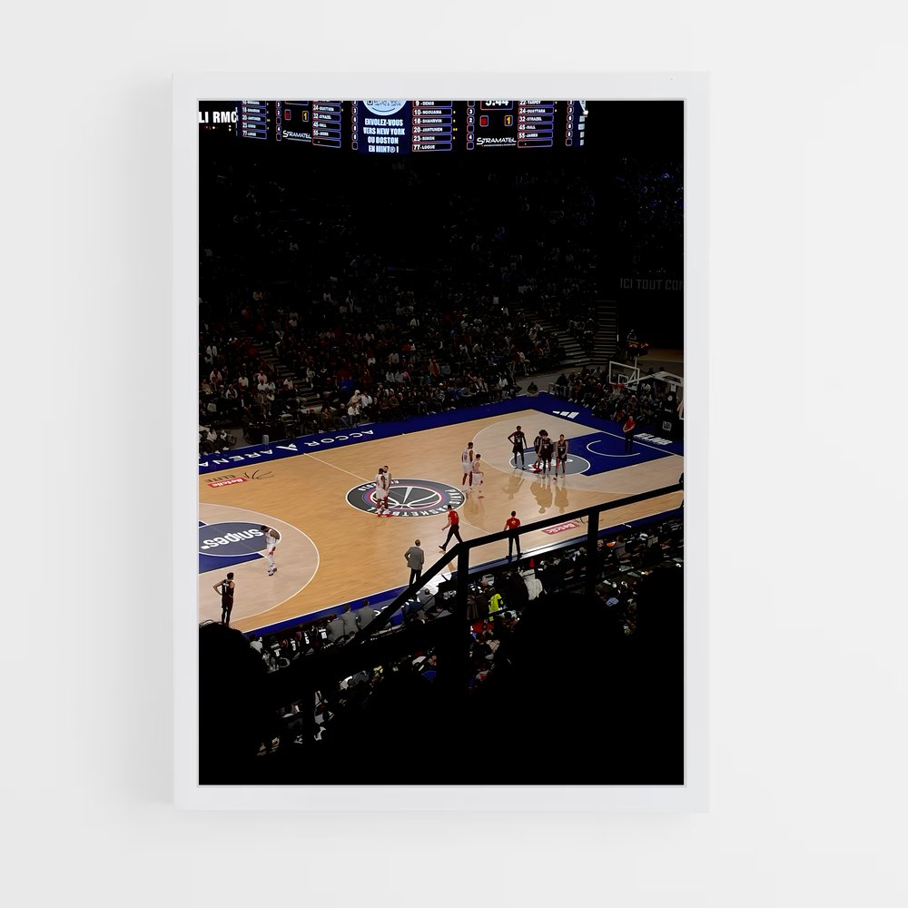 Poster Dunk à Paris – affiche Basketball (vue 3)